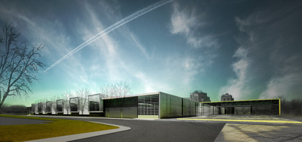 Dossier de presse | 865-03 - Communiqué de presse | Centre de transport Stinson, Société de transport de Montréal (STM) - Lemay - Architecture institutionnelle - Crédit photo : Lemay