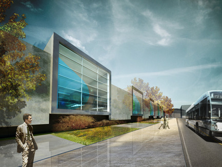 Dossier de presse | 865-03 - Communiqué de presse | Centre de transport Stinson, Société de transport de Montréal (STM) - Lemay - Architecture institutionnelle - Crédit photo : Lemay