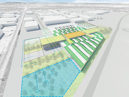 Dossier de presse | 865-03 - Communiqué de presse | Centre de transport Stinson, Société de transport de Montréal (STM) - Lemay - Architecture institutionnelle - Crédit photo : Lemay