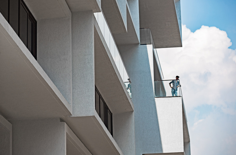 Dossier de presse | 1432-10 - Communiqué de presse | Akshaya 27 - Sanjay Puri Architects - Architecture commerciale - Each office opens into outdoor decks - Crédit photo : BRS Sreenag, Sreenag Pictures