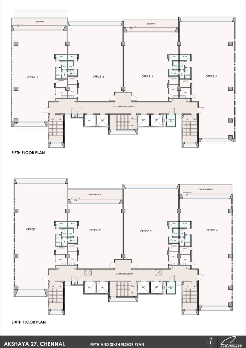 Dossier de presse | 1432-10 - Communiqué de presse | Akshaya 27 - Sanjay Puri Architects - Architecture commerciale - FLOOR PLANS - Crédit photo : SANJAY PURI ARCHITECTS