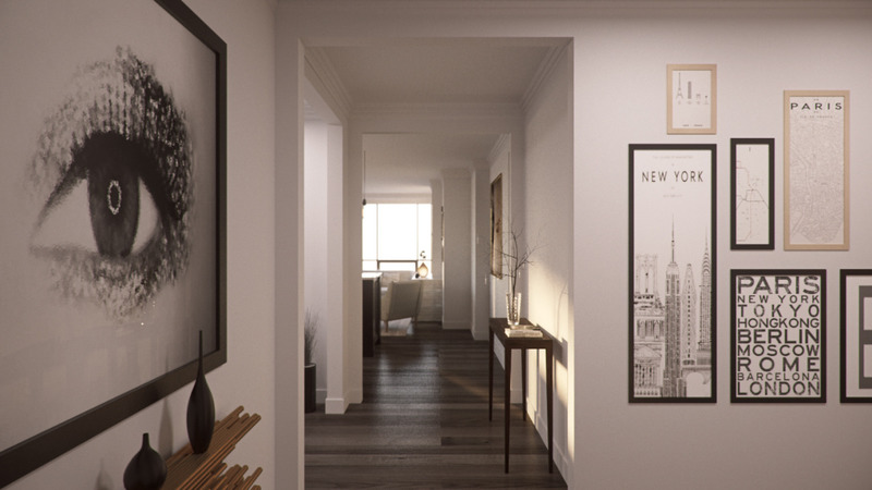 Press kit | 4669-05 - Press release | Cameo Kitchens and Fine Cabinetry Adds Craftsmanship and Design to 4 The Kingsway - Cameo Kitchens - Residential Interior Design - Foyer - Photo credit: The Walsh Group