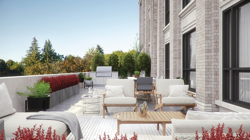 Press kit | 4669-05 - Press release | Cameo Kitchens and Fine Cabinetry Adds Craftsmanship and Design to 4 The Kingsway - Cameo Kitchens - Residential Interior Design - Patio - Photo credit: The Walsh Group