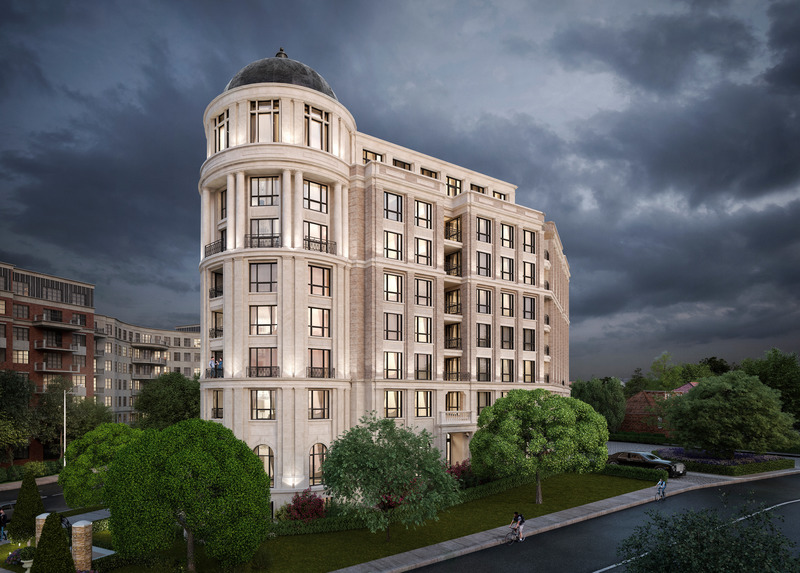 Press kit | 4669-05 - Press release | Cameo Kitchens and Fine Cabinetry Adds Craftsmanship and Design to 4 The Kingsway - Cameo Kitchens - Residential Interior Design - 4 The Kingsway Exterior - Photo credit: The Walsh Group