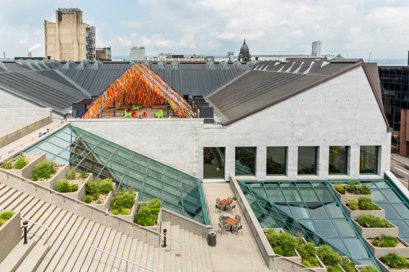 Press kit | 837-35 - Press release | "Les métissages" of the International Garden Festival 2020 at "Les Jardins de Métis" - International Garden Festival / Reford Gardens - Event + Exhibition - <p class="">Roof Line Garden</p><p class="">by Julia Jamrozik and Coryn Kempster, Canadian artists and designers based in Buffalo, New York</p> - Photo credit: François Ozan - Icône