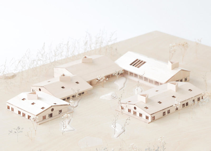 Press kit | 748-39 - Press release | The UQAM Centre de Design presents Devoirs d’architecture: 6 Elementary School Competitions in Quebec - Centre de design de l'UQAM - Institutional Architecture - Model of the winning project designed by Pelletier de Fontenay + Leclerc Architect, for the Lab-École competition in Shefford - Photo credit: Lab-École