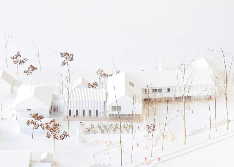 Press kit | 748-39 - Press release | The UQAM Centre de Design presents Devoirs d’architecture: 6 Elementary School Competitions in Quebec - Centre de design de l'UQAM - Institutional Architecture - Model of the winning project designed by consortium Lucie Paquet + Paulette Taillefer + Leclerc Architects, for the Lab-École competition in Maskinongé - Photo credit: Lab-École