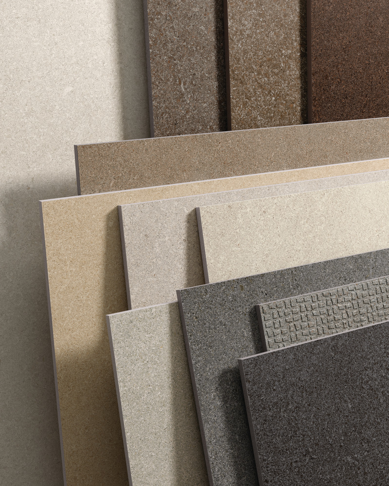 Press kit | 2506-07 - Press release | Agrob Buchtal Cooperates With Designer Sebastian Herkner - AGROB BUCHTAL - Product - The colour world of Area Pro is inspired by earthy tones and natural elements and blends into any environment. - Photo credit: agrob-buchtal.de