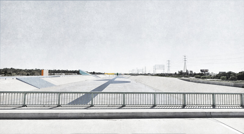 Dossier de presse | 5301-02 - Communiqué de presse | LA River - Ballman Khapalova - Design urbain - View from Del Amo Boulevard, Long Beach - Crédit photo : Ballman Khapalova