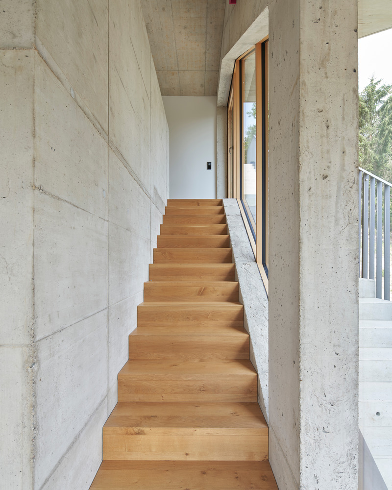 Press kit | 5110-01 - Press release | Röhrig House - Studio Hertweck - Residential Architecture - Interior stairs - Photo credit: Bildpark / Veit Landwehr