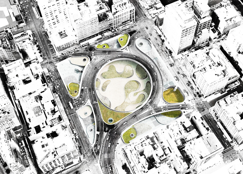 Dossier de presse | 5301-03 - Communiqué de presse | St. John's Park - Ballman Khapalova - Design urbain -  Aerial View of New St. John's Park  - Crédit photo : Ballman Khapalova