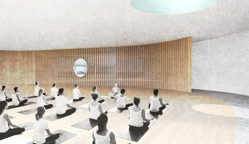Dossier de presse | 5301-03 - Communiqué de presse | St. John's Park - Ballman Khapalova - Design urbain - Interior Program Space: Yoga/Wellness Studio - Crédit photo : Ballman Khapalova