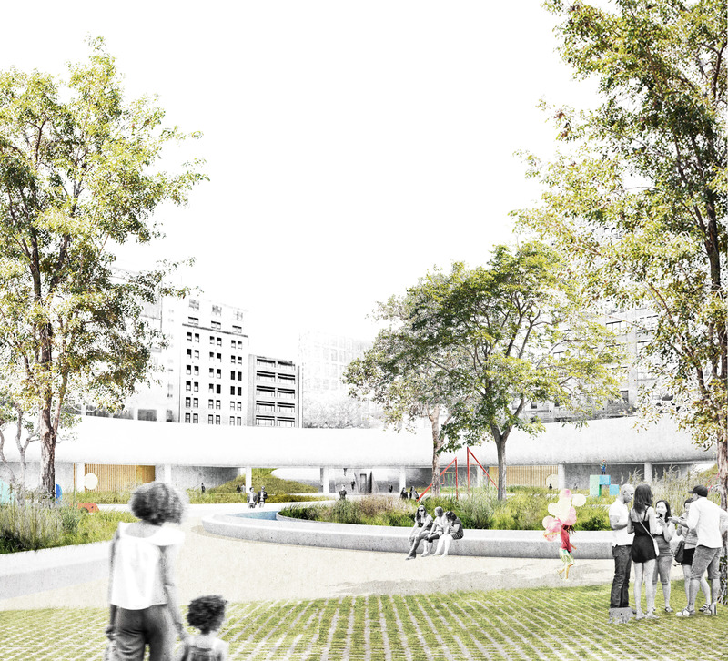 Dossier de presse | 5301-03 - Communiqué de presse | St. John's Park - Ballman Khapalova - Design urbain - View from Lower Park - Crédit photo : Ballman Khapalova