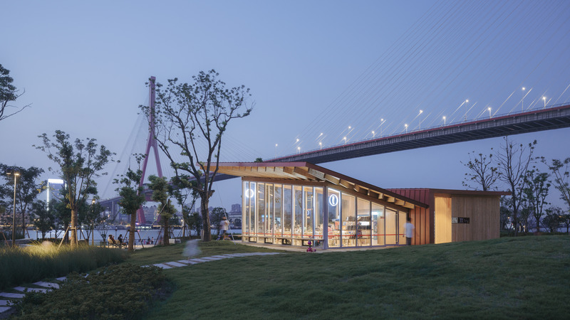 Dossier de presse | 5545-01 - Communiqué de presse | Inaugural Sino-Europe Invitational Architectural Exhibition 2020-2021 (Shanghai) - Sino-Europe Architectural Center (SEAMC) - Évènement + Exposition - River View Service Stations East bund Pudong Shanghai, Atelier Z+ - Crédit photo : CreatAR Images