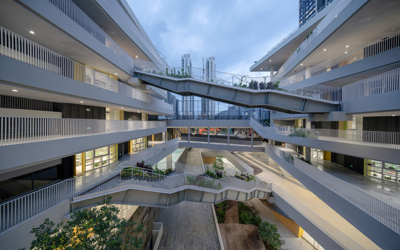 Dossier de presse | 5545-01 - Communiqué de presse | Inaugural Sino-Europe Invitational Architectural Exhibition 2020-2021 (Shanghai) - Sino-Europe Architectural Center (SEAMC) - Évènement + Exposition - Hongling_Experimental_Primary_School_O-office Architects_@ - Crédit photo : Chao Zhang