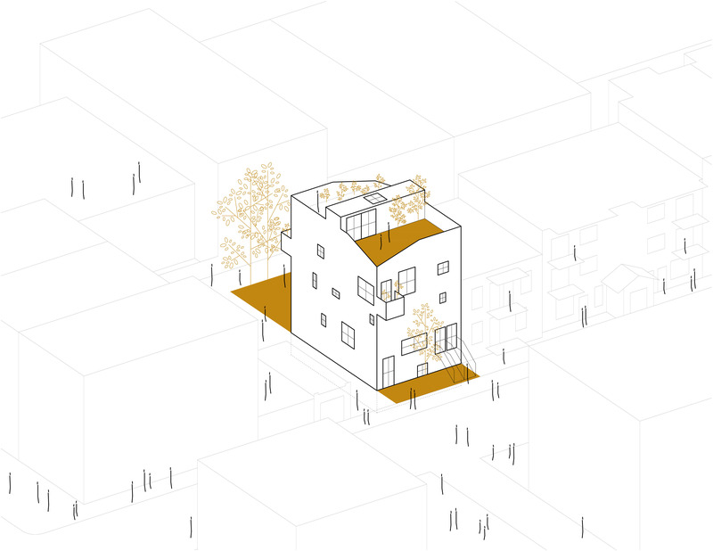 Dossier de presse | 1010-12 - Communiqué de presse | NMBHD, 1 plex 3 nez - Studio Jean Verville architectes - Architecture résidentielle - Crédit photo : sudio Jean Verville architectes<br>