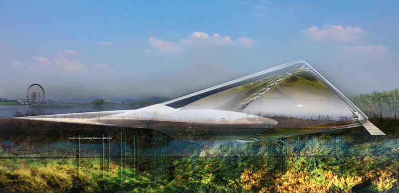 Press kit | 2121-16 - Press release | Piezoelectric Loom Aviary - Margot Krasojević Architecture - Industrial Architecture - Photo credit: <p>Margot Krasojević</p>