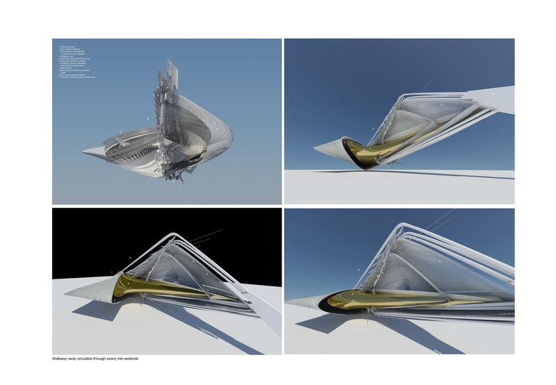 Press kit | 2121-16 - Press release | Piezoelectric Loom Aviary - Margot Krasojević Architecture - Industrial Architecture - Photo credit: <p>Margot Krasojević</p>
