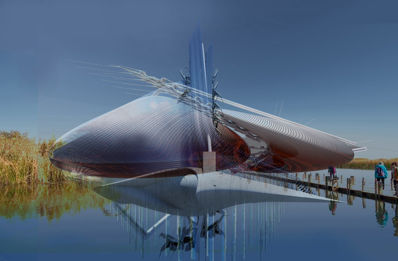 Press kit | 2121-16 - Press release | Piezoelectric Loom Aviary - Margot Krasojević Architecture - Industrial Architecture - Photo credit: <p>Margot Krasojević</p>