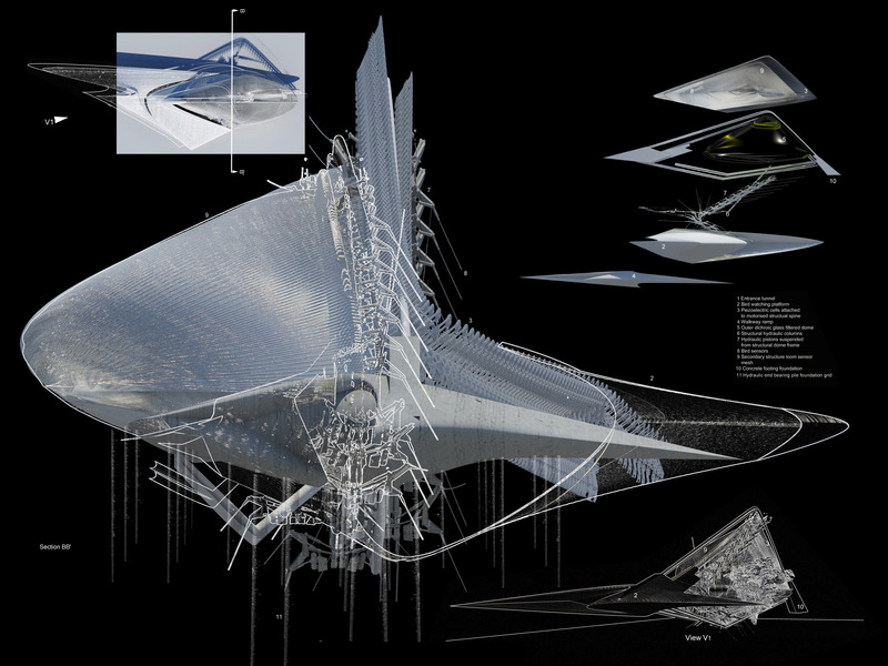Press kit | 2121-16 - Press release | Piezoelectric Loom Aviary - Margot Krasojević Architecture - Industrial Architecture - Photo credit: <p>Margot Krasojević</p>
