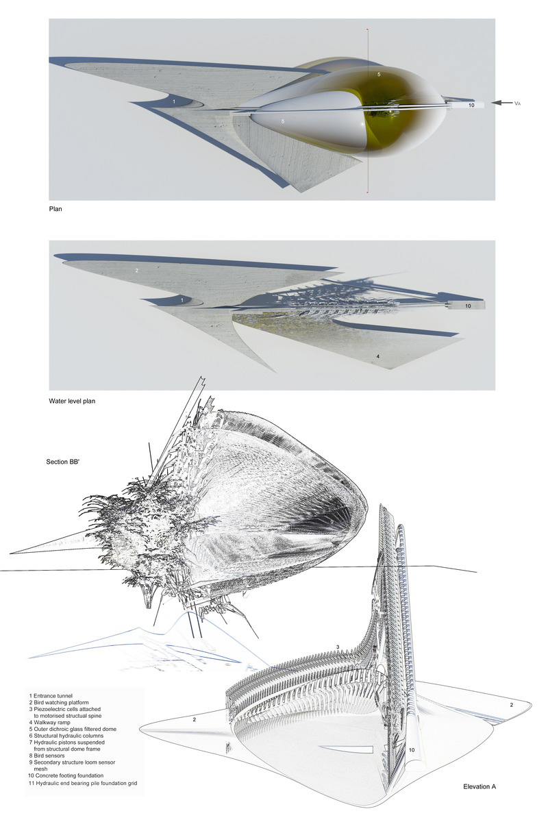 Press kit | 2121-16 - Press release | Piezoelectric Loom Aviary - Margot Krasojević Architecture - Industrial Architecture - Photo credit: <p>Margot Krasojević</p>