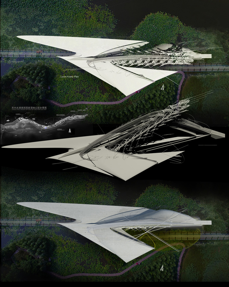 Press kit | 2121-16 - Press release | Piezoelectric Loom Aviary - Margot Krasojević Architecture - Industrial Architecture - Photo credit: <p>Margot Krasojević</p>