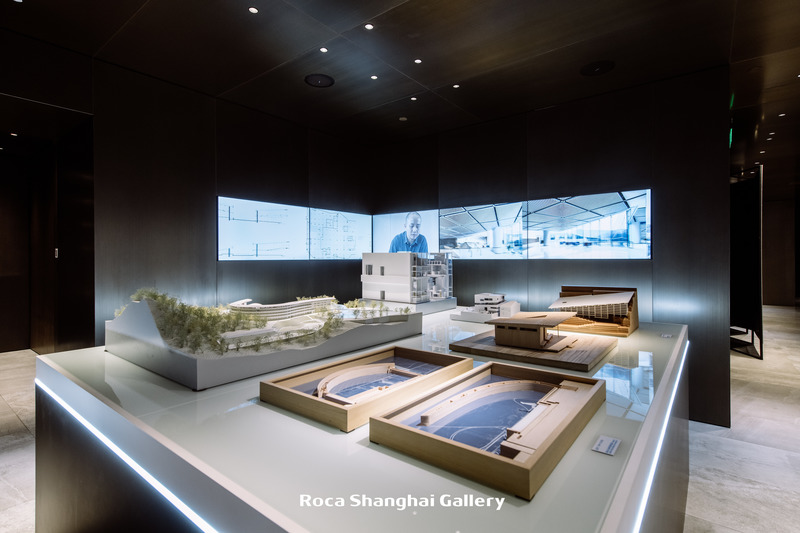 Dossier de presse | 5545-01 - Communiqué de presse | Inaugural Sino-Europe Invitational Architectural Exhibition 2020-2021 (Shanghai) - Sino-Europe Architectural Center (SEAMC) - Évènement + Exposition - Model and video display - Crédit photo : Roca Shanghai Gallery