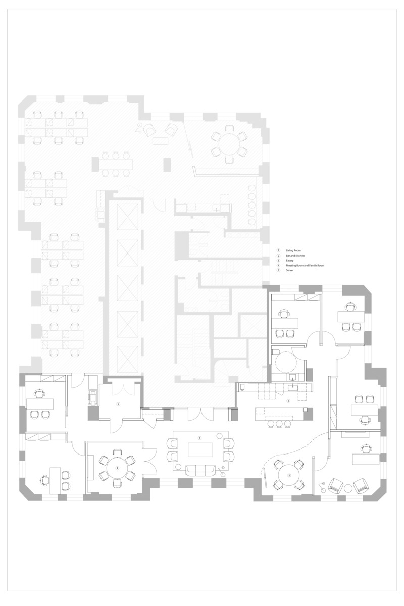 Dossier de presse | 5571-01 - Communiqué de presse | Return to Work Post Pandemic: How Financial Firm Transforms the Workplace - Edit Studios Inc. - Design d’intérieur commercial -  Floor Plan  - Crédit photo : Edit Studios