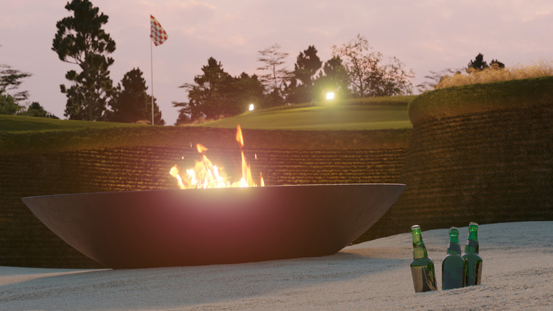 Dossier de presse | 5512-01 - Communiqué de presse | Pizá Golf’s Private Collection Offers State-of-the-Art Golf Practice Facilities with Wellness and Togetherness - Pizá Golf - Architecture de paysage - Enjoyment at Night - Crédit photo : Andrew Harris