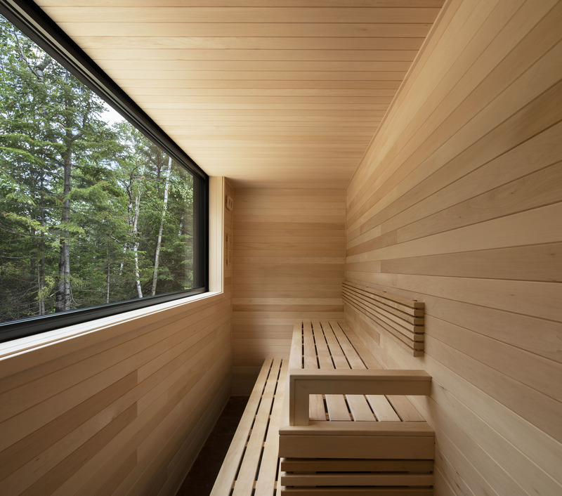 Press kit | 769-04 - Press release | Le Littoral - Architecture49 - Residential Architecture - Sauna - Photo credit: Stéphane Brügger