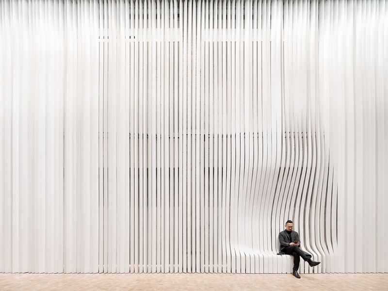 Dossier de presse | 1187-06 - Communiqué de presse | AIA San Francisco Announces 2020 Design Awards Recipients - AIA San Francisco - Concours - One Embarcadero Center Lobby - Crédit photo : Joe Fletcher