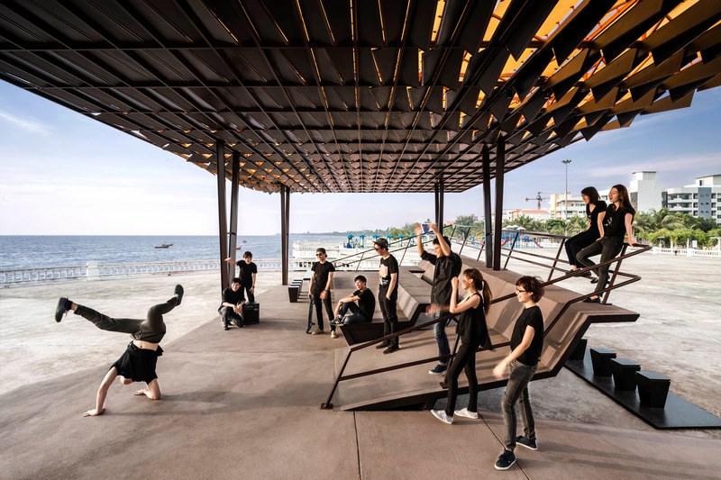 Press kit | 1071-10 - Press release | Architizer Announces Winners of 1st Annual A+Firm Awards - Architizer - Competition - Department of ARCHITECTURE - The Flow Pavilion - Photo credit: W Workspace