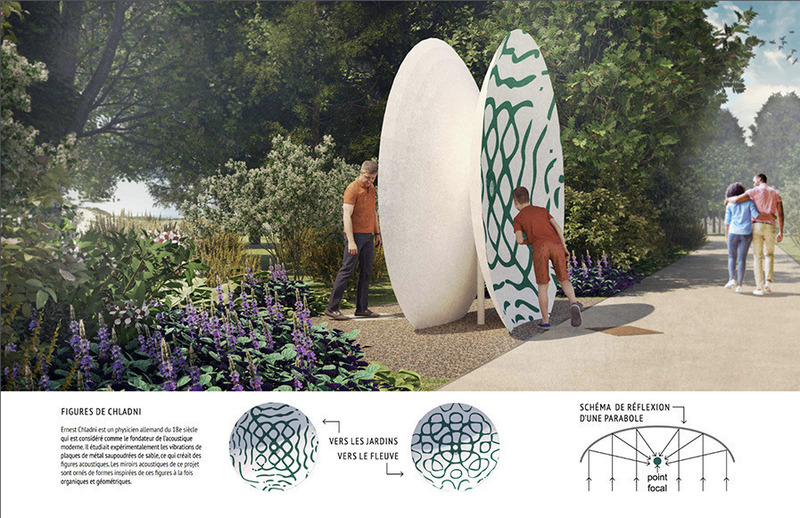 Press kit | 837-37 - Press release | Unveiling of the New Gardens of the 22nd Edition of the International Garden Festival - International Garden Festival | Reford Gardens - Landscape Architecture - <p>Miroirs acoustiques</p><p>Emmanuelle Loslier, landscape architect, Camille Zaroubi, landscape architect</p><p>Montreal (Quebec) Canada</p> - Photo credit:  <p style="">Emmanuelle Loslier, landscape architect, Camille Zaroubi, landscape architect<br style=""></p> 