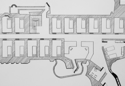 Press kit | 985-01 - Press release | Aérial - Baptiste Debombourg - Art - Tradition of Excellence XI -Famas-F1-, detail view, drawing, frame, pencil  on vinci paper 45x100cm