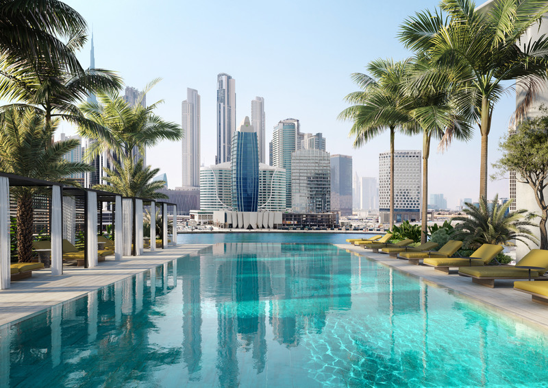 Dossier de presse | 5600-01 - Communiqué de presse | Australian Firm Gabriel Saunders Gets Recognition at the A+ Firm Awards - Gabriel Saunders - Architecture résidentielle - The Hotel Residences Dubai Pool - Crédit photo : Gabriel Saunders