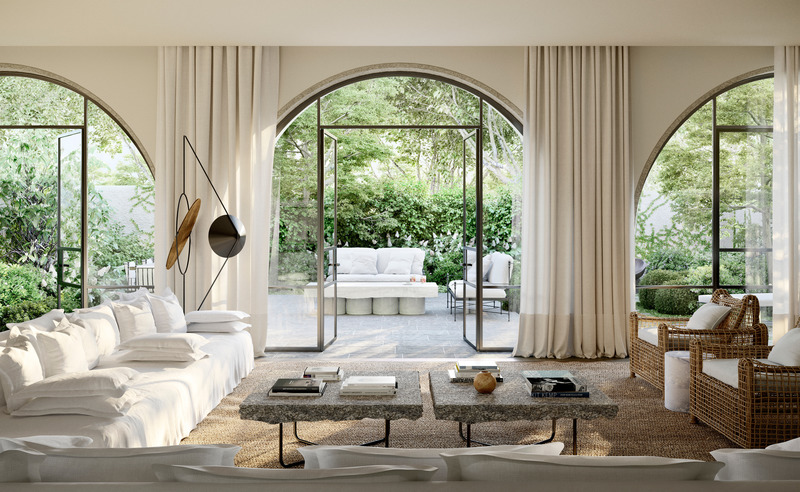 Dossier de presse | 5600-01 - Communiqué de presse | Australian Firm Gabriel Saunders Gets Recognition at the A+ Firm Awards - Gabriel Saunders - Architecture résidentielle - Huntingtower Rd Living Courtyard - Crédit photo : Gabriel Saunders