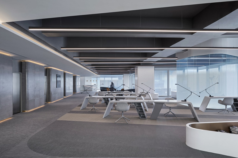 Dossier de presse | 4788-01 - Communiqué de presse | Shenzhen Prince Plaza Exhibition Center - Yuqiang & Partners - Design d’intérieur commercial - Office Area - Crédit photo : Shawn