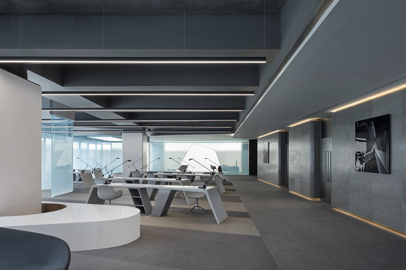 Dossier de presse | 4788-01 - Communiqué de presse | Shenzhen Prince Plaza Exhibition Center - Yuqiang & Partners - Design d’intérieur commercial - Office Area - Crédit photo : Shawn