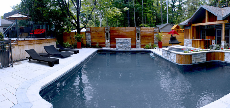 Dossier de presse | 612-15 - Communiqué de presse | Lancement d'EVOQ Architecture de paysage - EVOQ Architecture - Évènement + Exposition - Aménagement piscinier pour une résidence privée - Crédit photo : EVOQ