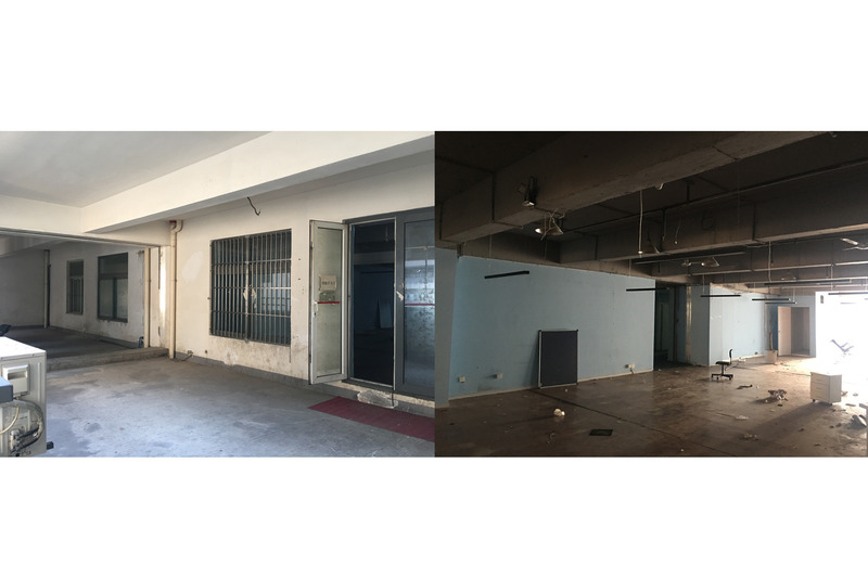 Dossier de presse | 4869-01 - Communiqué de presse | Working under the same roof - Studio DOTCOF - Design d’intérieur commercial - existing site condition - Crédit photo : Studio DOTCOF