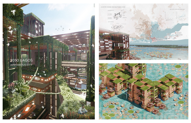 Dossier de presse | 3078-02 - Communiqué de presse | International Design Competition Launched to Intervene in Borders - University of Calgary - Concours - 2050 Lagos Amphibious City, CITIES FOR ALL winner - Crédit photo : Gi Chul Choe and Joanne Li<br>
