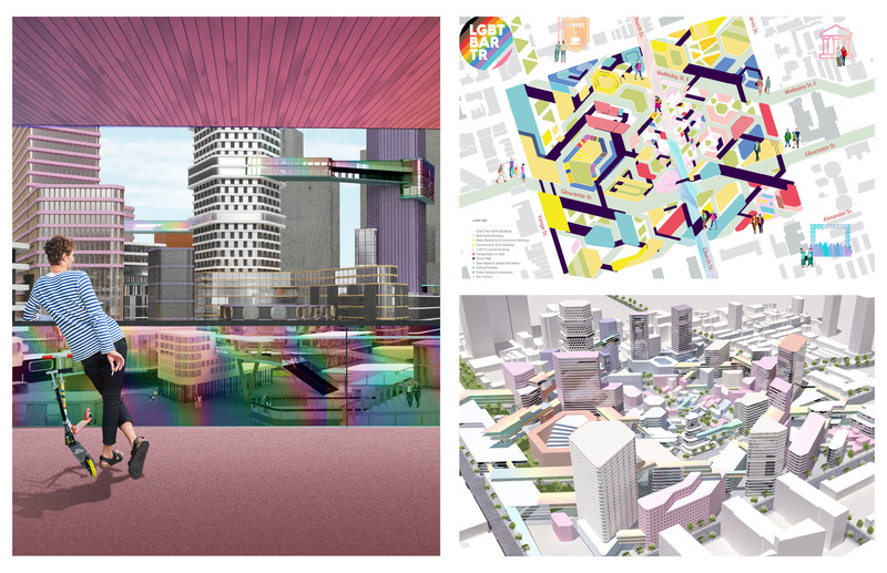 Dossier de presse | 3078-02 - Communiqué de presse | International Design Competition Launched to Intervene in Borders - University of Calgary - Concours - Above the Clouds, CITIES FOR ALL finalist - Crédit photo : Yiying Tang, Shijia Liu, Yucheng Gao<br style="">