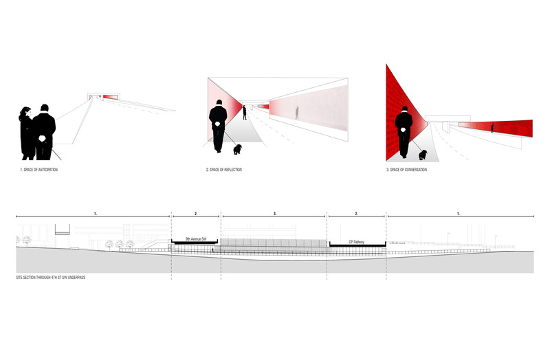 Press kit | 2016-01 - Press release | Calgary embraces design - the marc boutin architectural collaborative - Urban Design - Transversal section and study of proposed spaces<br> - Photo credit: mbac