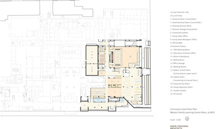 Dossier de presse | 907-01 - Communiqué de presse | Art Gallery of Ontario, The Weston Family Learning Centre - Hariri Pontarini Architects - Architecture institutionnelle - Crédit photo : Hariri Pontarini Architects