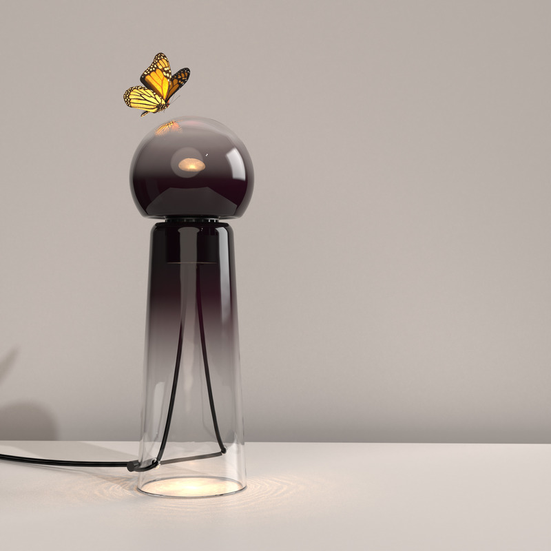 Dossier de presse | 2375-05 - Communiqué de presse | Gigi, la lampe qui incarne la fraîcheur estivale - d'Armes - Design d’éclairage - Gigi Dark - Crédit photo : Studio d'Armes