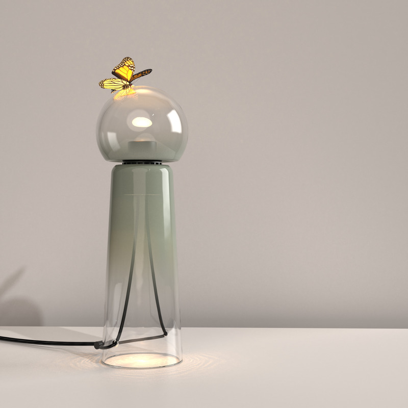 Dossier de presse | 2375-05 - Communiqué de presse | Gigi, la lampe qui incarne la fraîcheur estivale - d'Armes - Design d’éclairage - Gigi Sauge - Crédit photo : Studio d'Armes