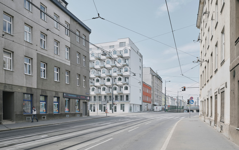Dossier de presse | 3048-02 - Communiqué de presse | Gudrun Business Apartments - BFA x KLK - Architecture résidentielle - <p>Expressing a strong character in terms of urban development in a neighborhood characterized by predominantly commercial use</p> - Crédit photo : David Schreyer