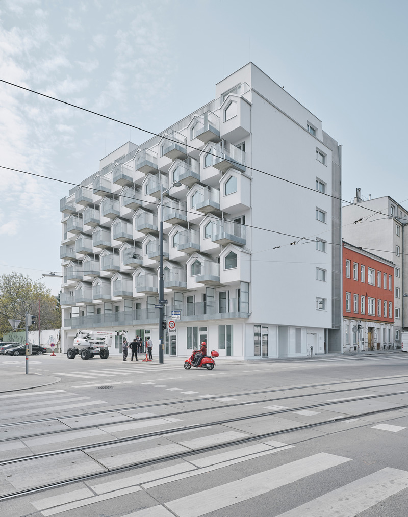 Dossier de presse | 3048-02 - Communiqué de presse | Gudrun Business Apartments - BFA x KLK - Architecture résidentielle - A distinctive appearance - Crédit photo : David Schreyer