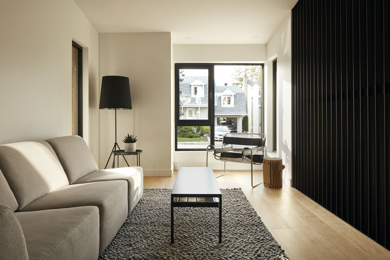 Press kit | 5615-01 - Press release | 19-055 Renovation C+G - DESK architectes - Residential Architecture - Living room - Photo credit: Maxime Brouillet