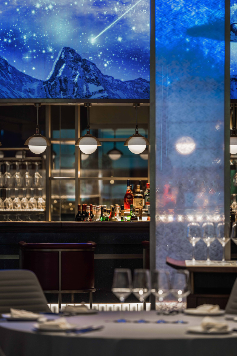 Dossier de presse | 5588-02 - Communiqué de presse | XU JI Seafood Restaurant (Land Kylin) - Daxiang Design Studio - Design d’intérieur commercial - Detail of the bar - Crédit photo : ©️Chuan He